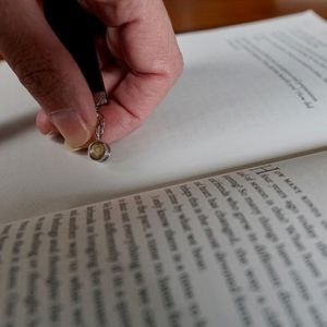 Coffee Cup Charm/Velvet Bookmark